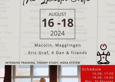 Aikido Sommerrückzug 2024, Magglingen, 16.18. August