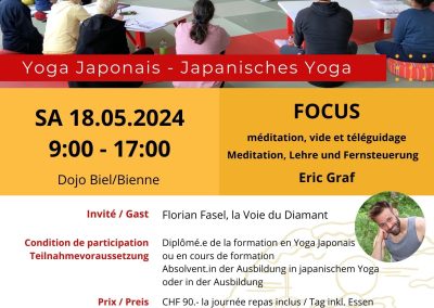 Yoga japonais – Weiterbildung, 18. Mai, Biel