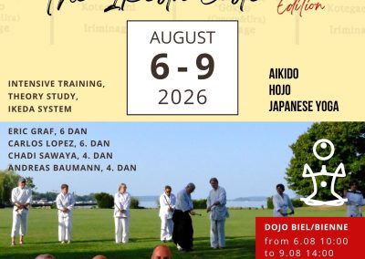 Aikido Ikeda Code 3 – Sommerstage 2026, Biel, 6.-9. August
